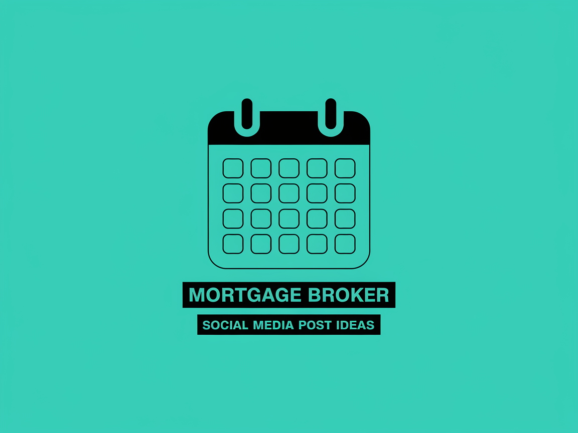This visual helps viewers see the importance of consistent posting and the variety of content types tailored for mortgage brokers.